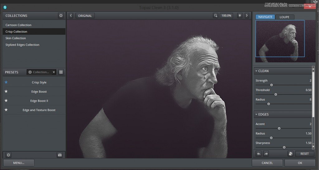 Photoshop制作黑白风格的经典肖像画教程,PS教程,图老师教程网