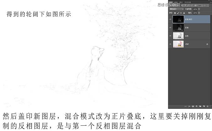 Photoshop调出美女写真中国风仿工笔画效果,PS教程,图老师教程网