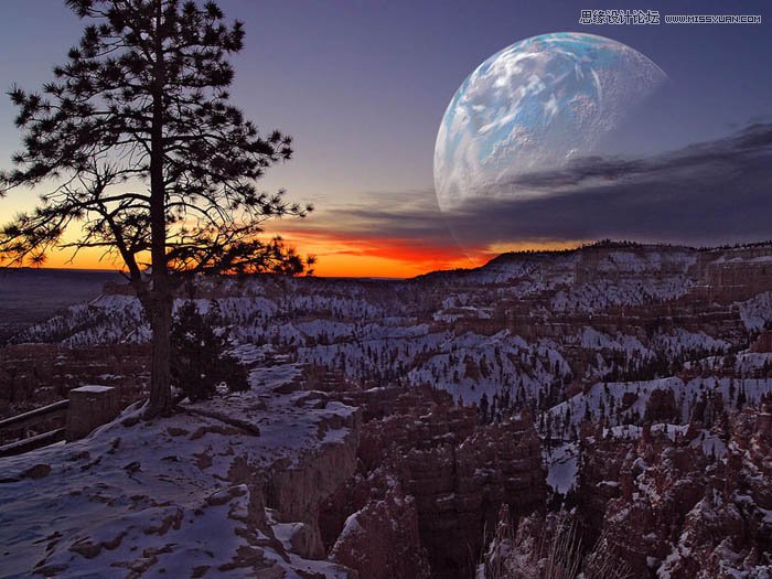 Photoshop给外景照片添加漂亮的星球效果,PS教程,图老师教程网