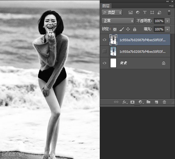 Photoshop简单的给美女照片添加豹纹图案,PS教程,图老师教程网