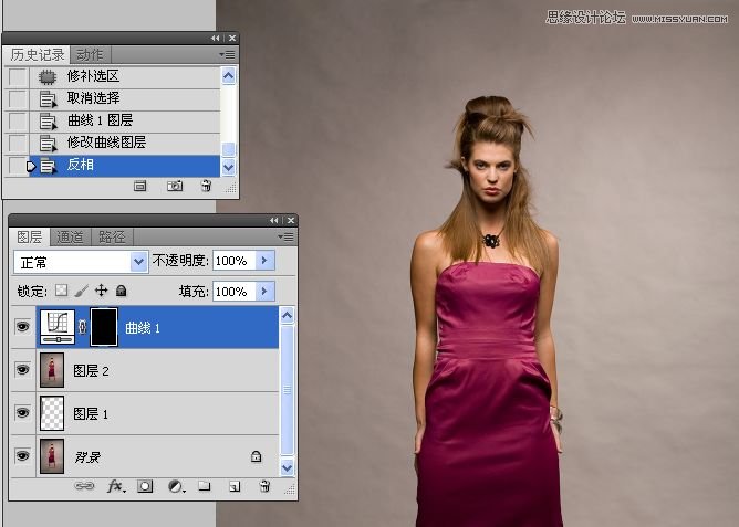 Photoshop完美给人像服装更换颜色,PS教程,图老师教程网