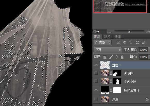 Photoshop利用两次通道抠出透明婚纱照片,PS教程,图老师教程网