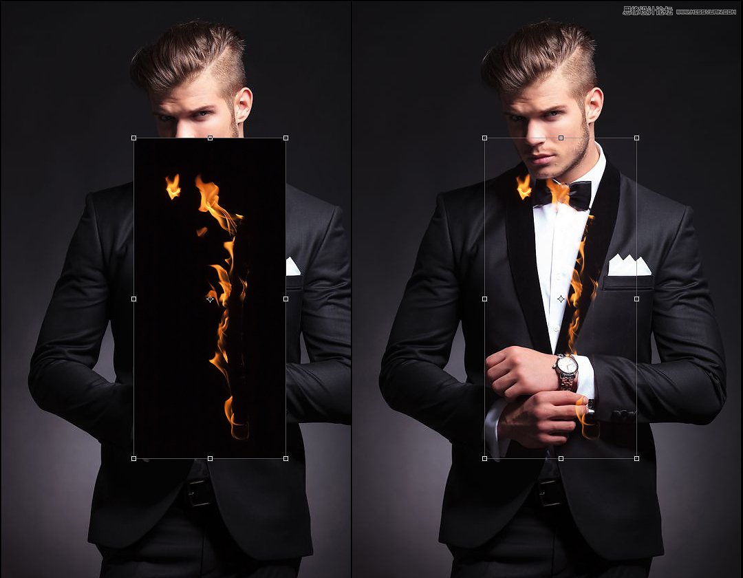 Photoshop制作超酷的火焰燃烧人物效果图,PS教程,图老师教程网