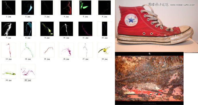Photoshop设计创意风格的运动鞋海报,PS教程,图老师教程网