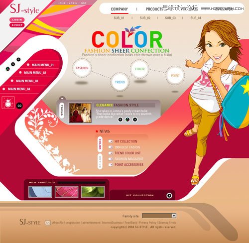 色彩鲜艳的国外网页设计欣赏,PS教程,图老师教程网