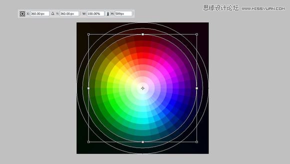Photoshop绘制逼真的色环配色表效果图,PS教程,图老师教程网