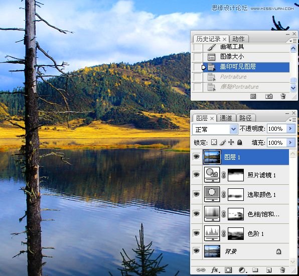 Photoshop恢复风景照片的艳丽色彩,PS教程,图老师教程网