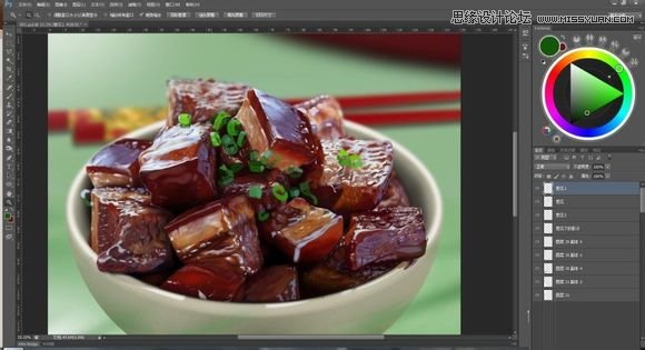 Photoshop鼠绘一碗逼真的红烧肉,PS教程,图老师教程网