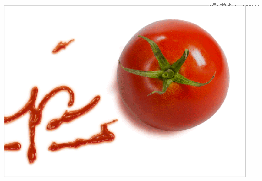 Photoshop制作超酷的番茄酱文字效果,PS教程,图老师教程网