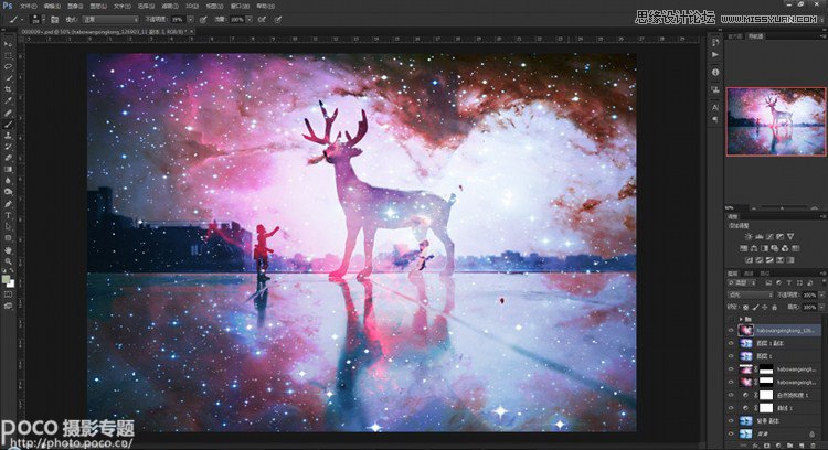 Photoshop给照片添加绚丽的星空,PS教程,图老师教程网