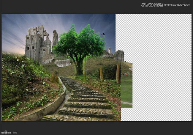 Photoshop合成森林中的阴森古堡效果图,PS教程,图老师教程网