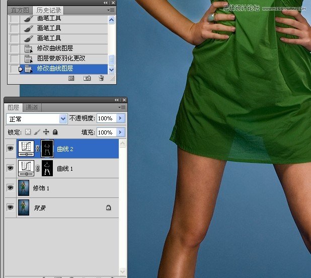 Photoshop修图教程：人像精细修图练习,PS教程,图老师教程网