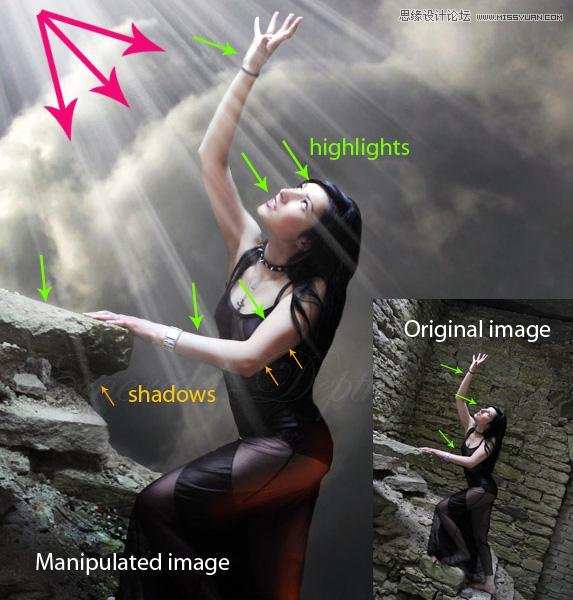 详细解析照片合成技巧之光线和阴影,PS教程,图老师教程网