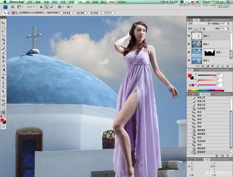Photoshop合成希腊女神写真场景,PS教程,图老师教程网