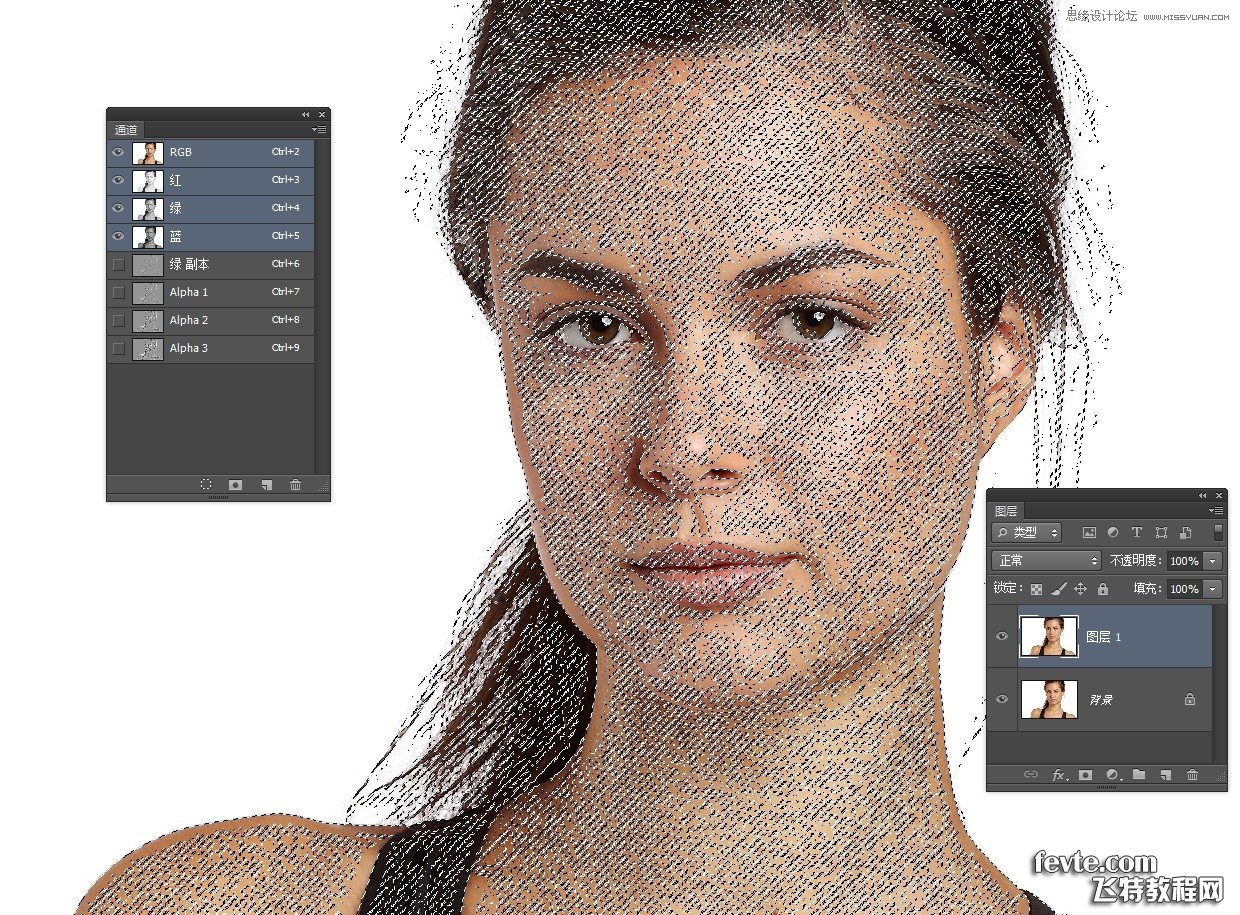 Photoshop柔化脸部皮肤通道给人物磨皮,PS教程,图老师教程网