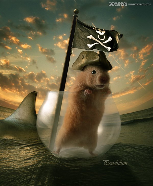 Photoshop合成可爱的海盗鼠船长教程,PS教程,图老师教程网