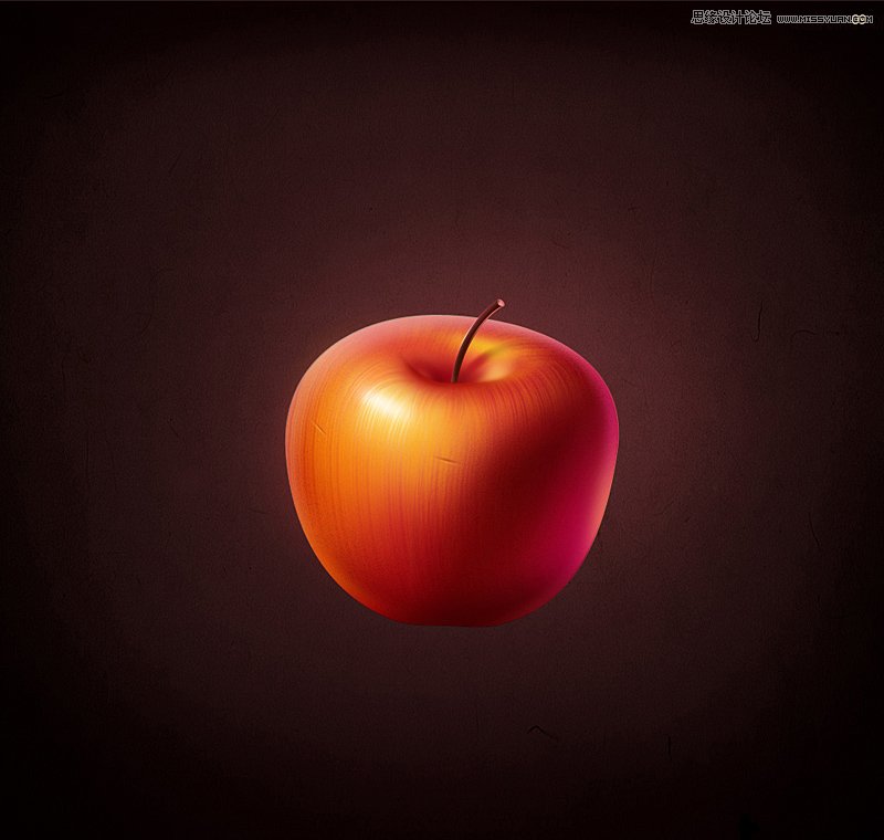 Photoshop鼠绘逼真的苹果教程,PS教程,图老师教程网
