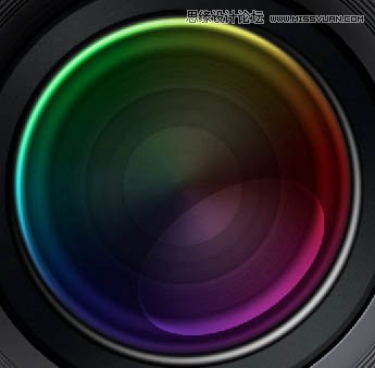 Photoshop绘制立体逼真的相机镜头教程,PS教程,图老师教程网