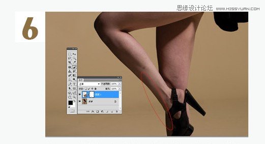 Photoshop巧用液化工具给美女人物瘦腿,PS教程,图老师教程网