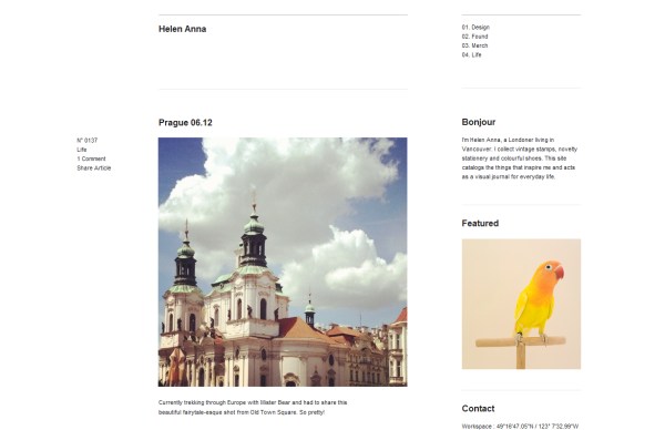 25个漂亮的极简风格网站设计欣赏,PS教程,图老师教程网