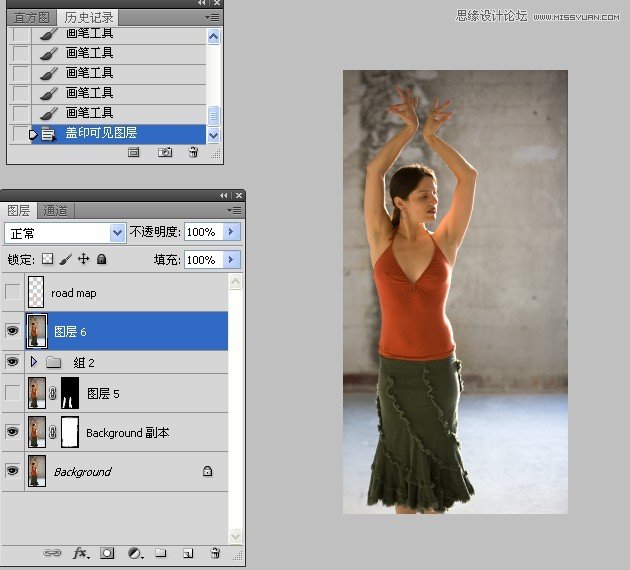 Photoshop给微胖的国外女人瘦身,PS教程,图老师教程网