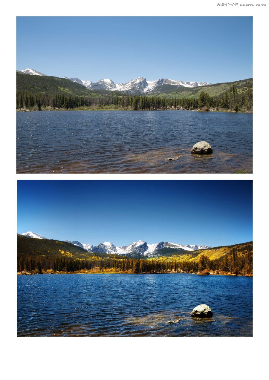 Photoshop调出风景照片蓝色通透的自然景色,PS教程,图老师教程网