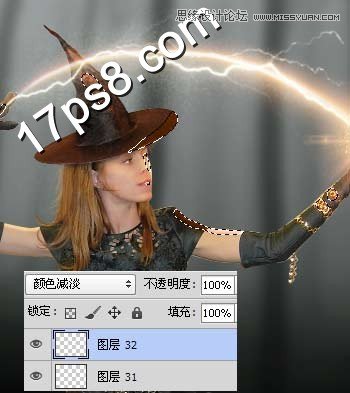 Photoshop设计万圣节正在施展魔法的女巫,PS教程,图老师教程网