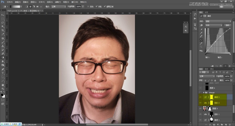 Photoshop给自拍男人头像后期修图,PS教程,图老师教程网