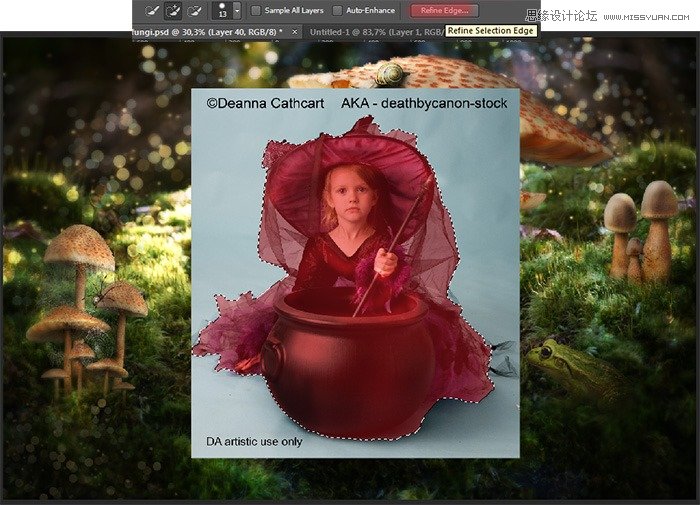 Photoshop合成魔幻森林中正在施法的小公主,PS教程,图老师教程网