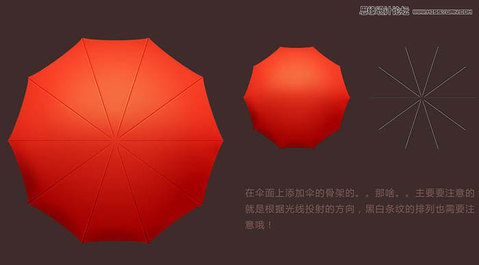 Photoshop设计红色时尚的雨伞图标,PS教程,图老师教程网