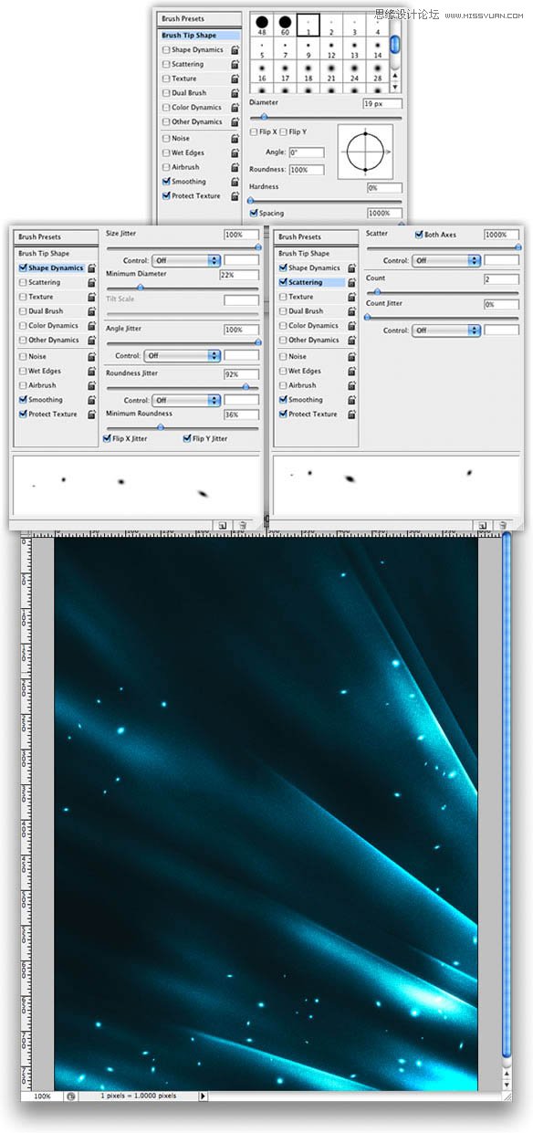 Photoshop设计超酷的蓝色星空海报教程,PS教程,图老师教程网