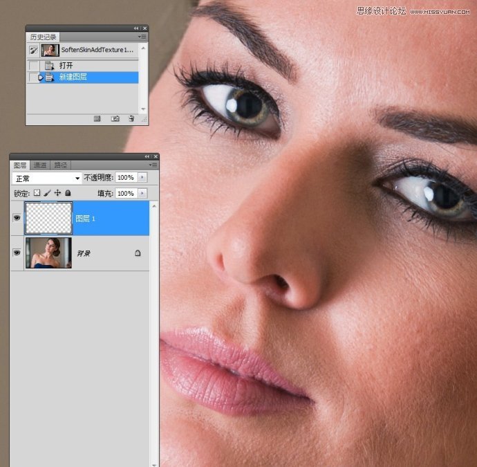 Photoshop给人像添加柔和皮肤并增加纹理,PS教程,图老师教程网