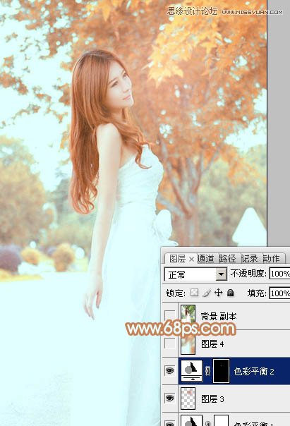 Photoshop调出外景美女秋季暖色效果,PS教程,图老师教程网