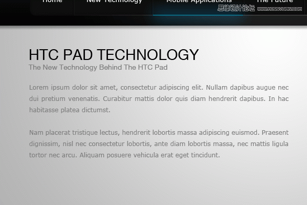 Photoshop设计移动APP应用类型网站,PS教程,图老师教程网