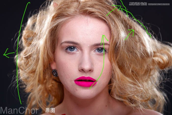 Photoshop使用双曲线给美女人像磨皮,PS教程,图老师教程网