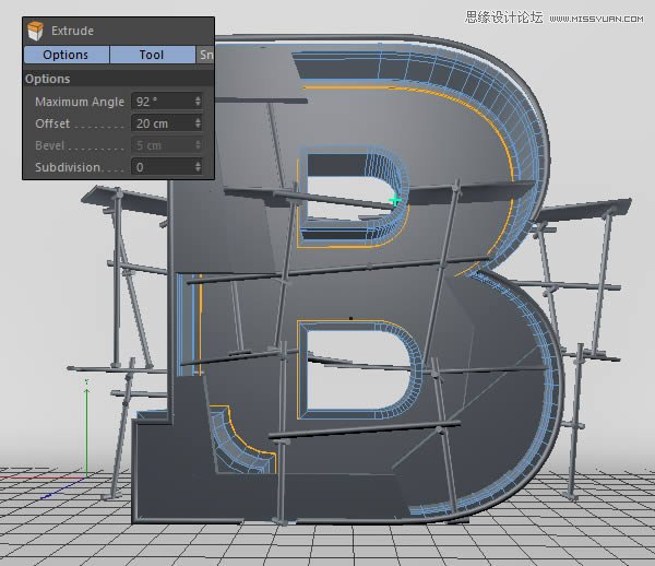 Photoshop结合C4D制作三维立体艺术字,PS教程,图老师教程网