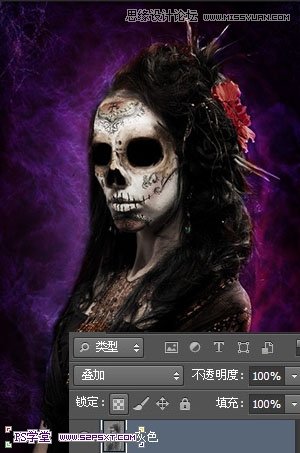 Photoshop合成恐怖效果的魔鬼新娘,PS教程,图老师教程网