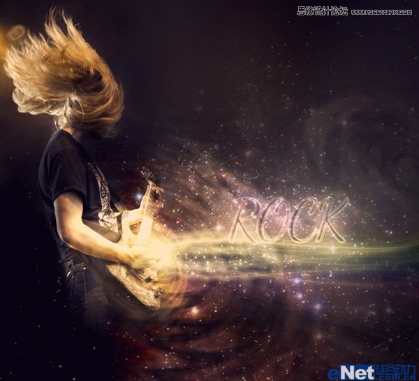 Photoshop设计炫彩的音乐主题海报,PS教程,图老师教程网