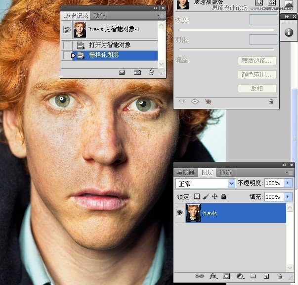 Photoshop详细精修国外人像的眼睛,PS教程,图老师教程网