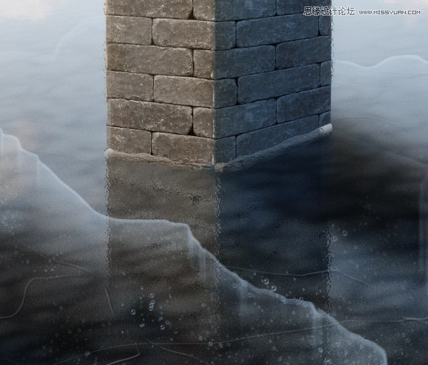 Photoshop制作冬季逼真的湖面冰层效果,PS教程,图老师教程网