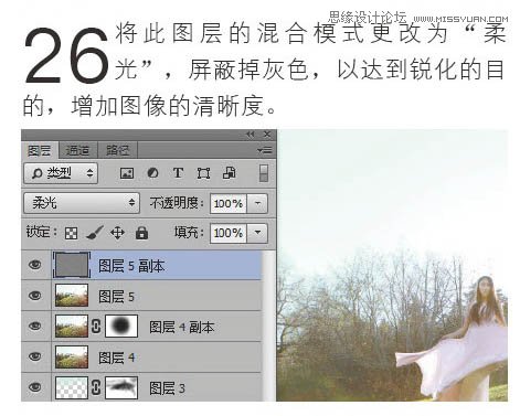 Photoshop调出唯美的森林人像逆光效果,PS教程,图老师教程网