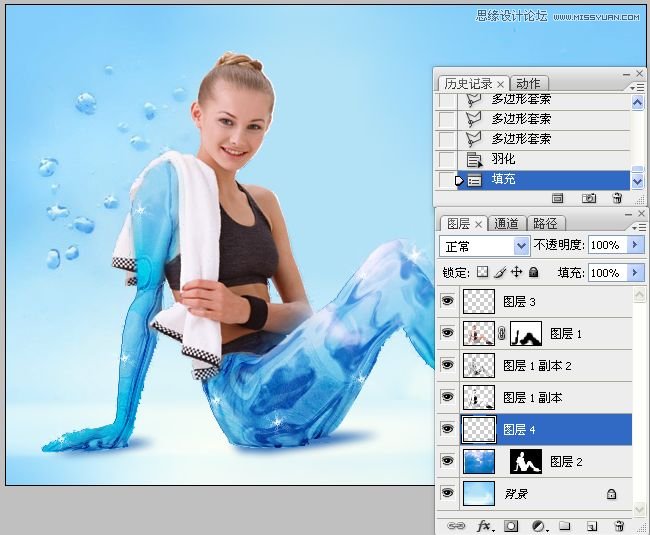Photoshop合成超酷的冰人效果,PS教程,图老师教程网