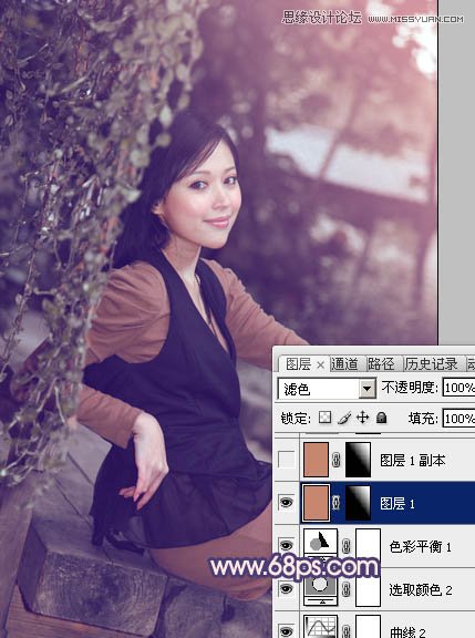 Photoshop调出清纯美女梦幻的柔美肤色,PS教程,图老师教程网