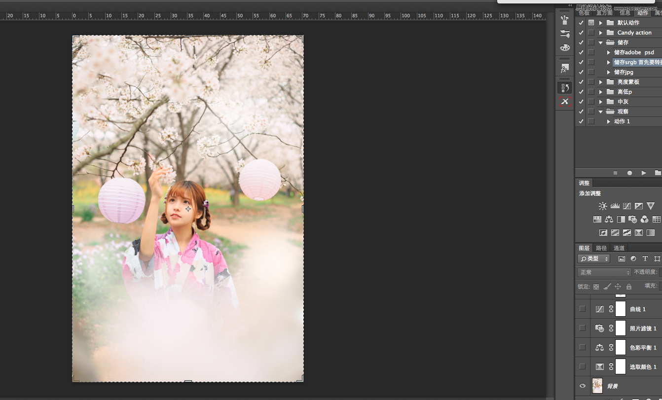 Photoshop详细解析樱花树下人像摄影和后期,PS教程,图老师教程网