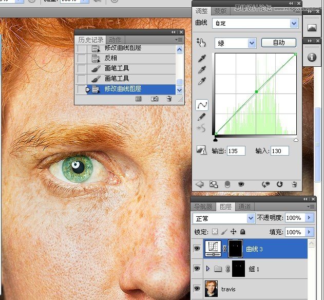 Photoshop详细精修国外人像的眼睛,PS教程,图老师教程网