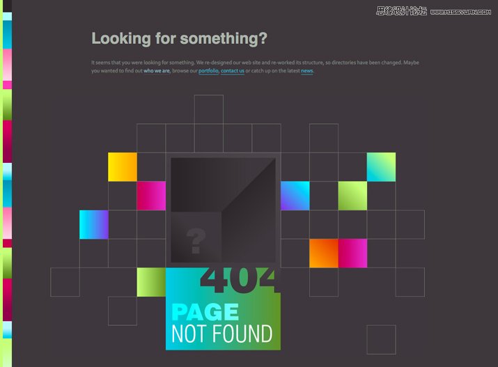 如何设计优秀的网页404错误页面,PS教程,图老师教程网