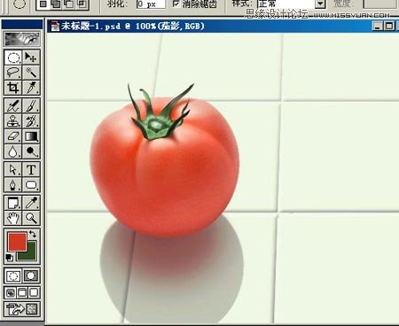 Photoshop鼠绘逼真的西红柿教程,PS教程,图老师教程网