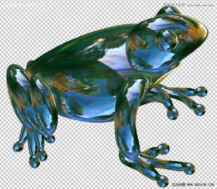 Photoshop合成一只晶莹剔透的青蛙,PS教程,图老师教程网