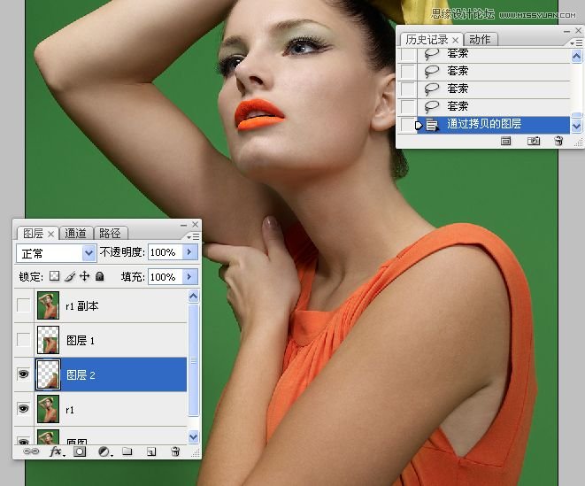 Photoshop调出美女人像后期精细磨皮,PS教程,图老师教程网