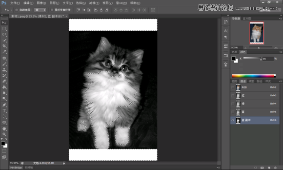 Photoshop制作创意的星空装饰的猫咪图片,PS教程,图老师教程网